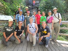 Mollie Thompson; Beth Keloneva; Mary Coffin; Reid Calcott; Bill Coffin; Mikie Kuhman; Virginia (Ginger) Vanderkelen; Betty Randall; Maribeth Helgesen; Ruth Bennett McDougal Dorrough; Dan Dorrough; Chad Wilde; Erik Ophaug; Pictured Rocks Outing